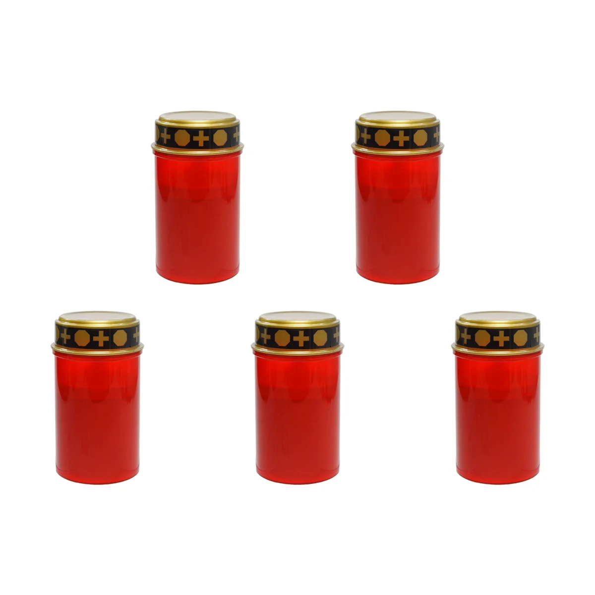 5x Grabkerzen