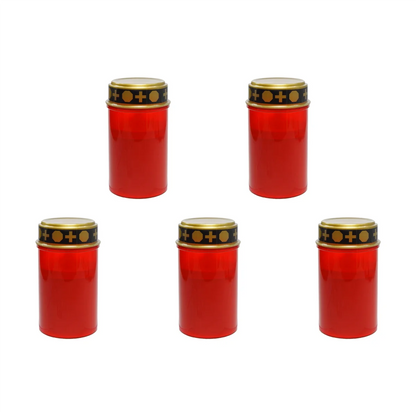 5x Grabkerzen