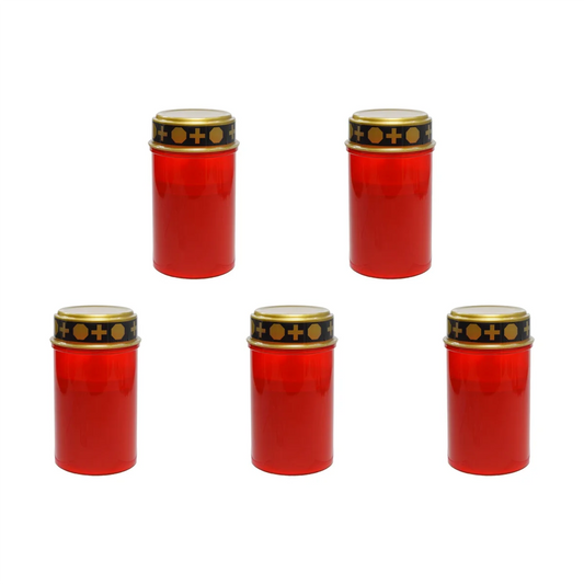 5x Grabkerzen